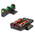 HI-VIZ Adjustable Sight Set SW MP Green Fiber Optic Front