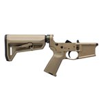 Aero Precision AR15 Complete Lower Receiver with FDE MOE Grip & SL-K Carbine Stock - FDE Cerakote - APAR501193