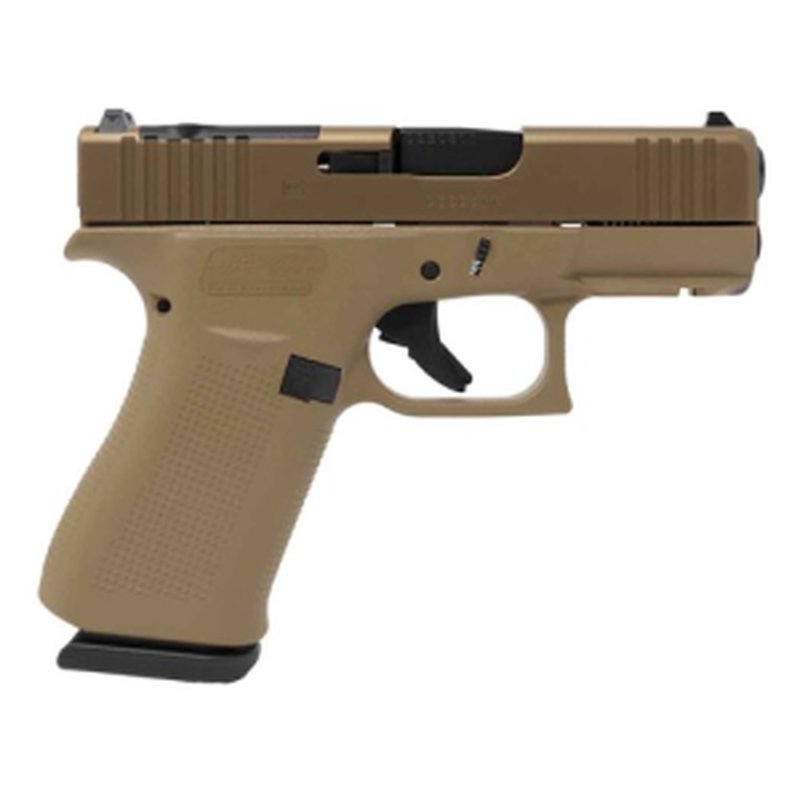 Glock G43X 9mm Pistol 3.4 Inch Barrel 10 Round Coyote Tan