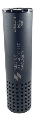 Fletcher Rifle Works Cotulla 6 30 Cal Muzzle Brake 1.375×24 Black Stainless
