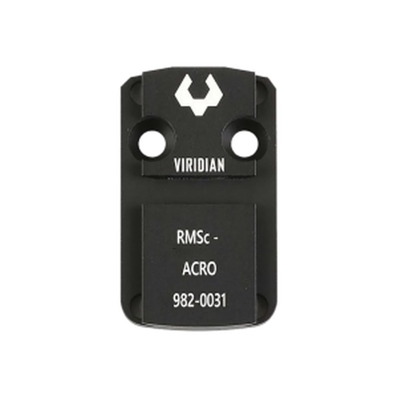 Viridian RFX44 Shield RMSc Mounting Adapter, Reflex Optic Base, Machined 6061 Aluminum, Black Anodized
