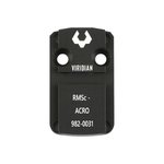 Viridian RFX44 Shield RMSc Mounting Adapter, Reflex Optic Base, Machined 6061 Aluminum, Black Anodized