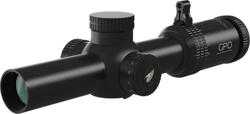 German Precision Optics SPECTRA 8X 1-8x24mm Illuminated LPVO Rifle Scope, 30mm Tube, SFP RS800, Color: Black, Tube Diameter: 30 mm
