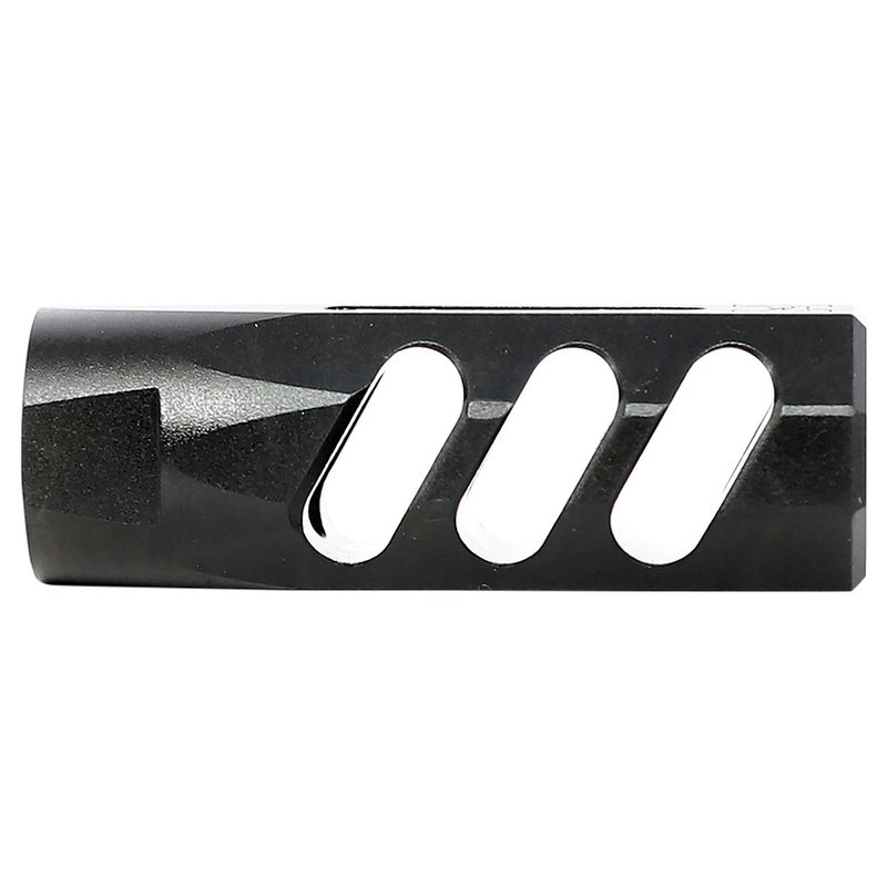 Watchtower Flat Faced Compensating Muzzle Brake, Black - Advanced Recoil Management and Accuracy