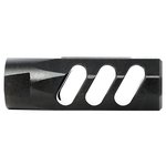 Watchtower Flat Faced Compensating Muzzle Brake, Black - Advanced Recoil Management and Accuracy