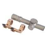 NightForce NX8 1-8x24 FFP Scope FC-DMX Reticle with Reptilia Corp AUS FDE Mount