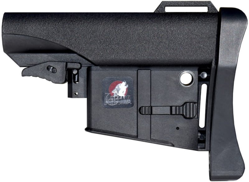 Presma AR-15/M16 Mil-Spec Stock w/ Built-In Magazine Carrier