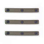 Slate Black Industries 3-Slot Rail MLOK Slate Panels (3-pack) FLAT DARK EARTH