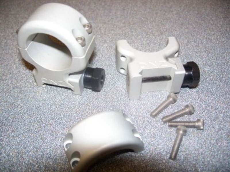 DNZ Freedom Reaper 2-Piece 1" Scope Mounts (Black/Silver)