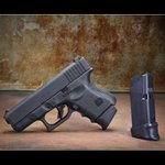 Pachmayr 03882 Glock Grip Extender for G26/G27/G33/G39 Polymer Black