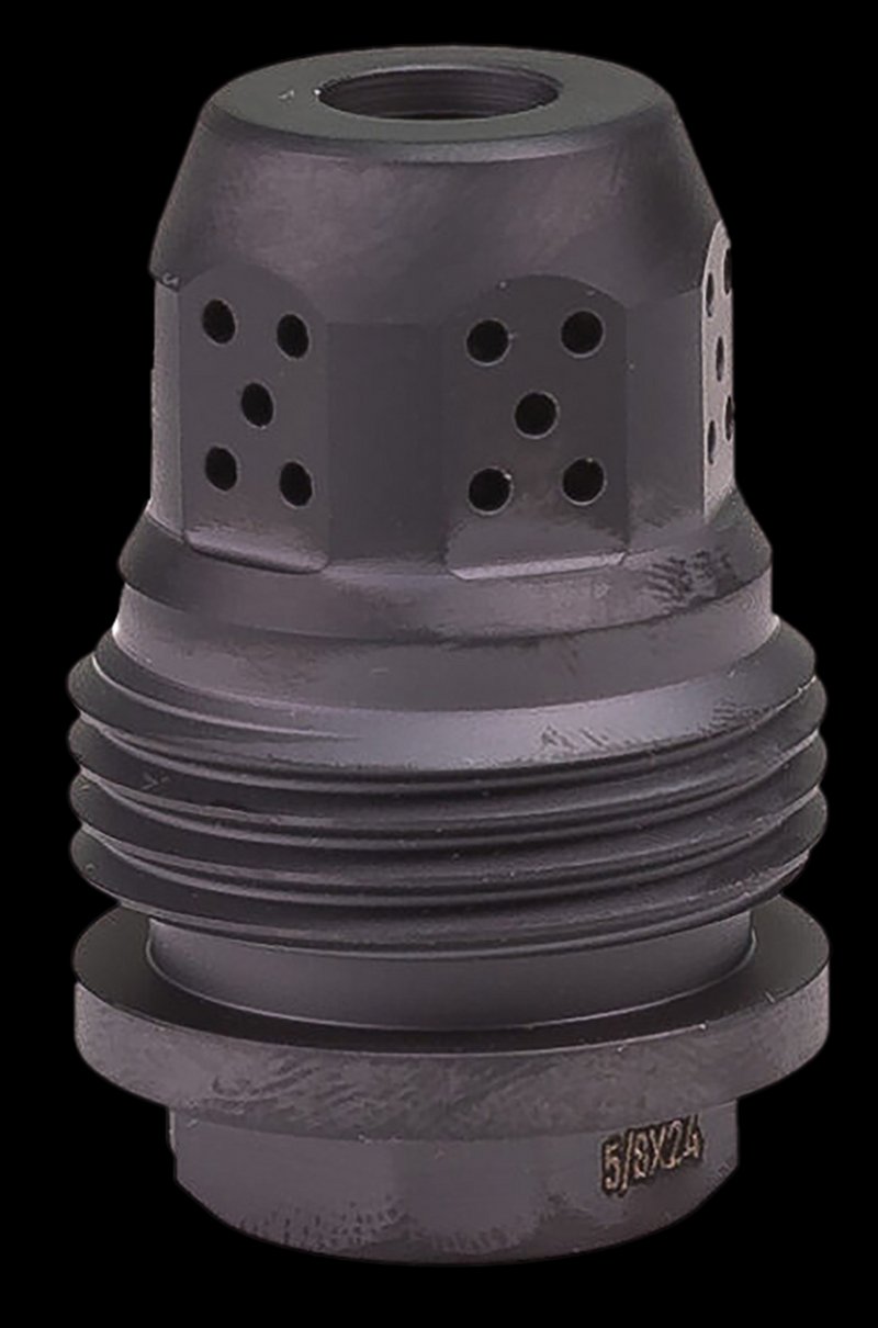 JK Armament Bald Eagle 9mm Muzzle Brake 1/2x28 Black Nitride Stainless