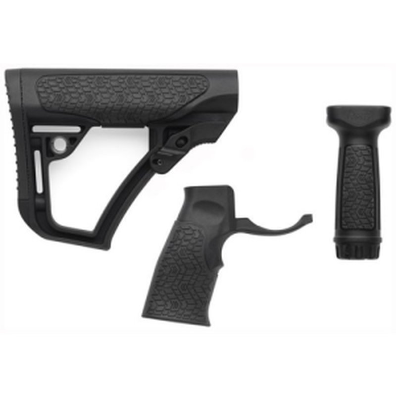 DANIEL DEFENSE Collapsible Buttstock, Pistol/Vertical Grip Black