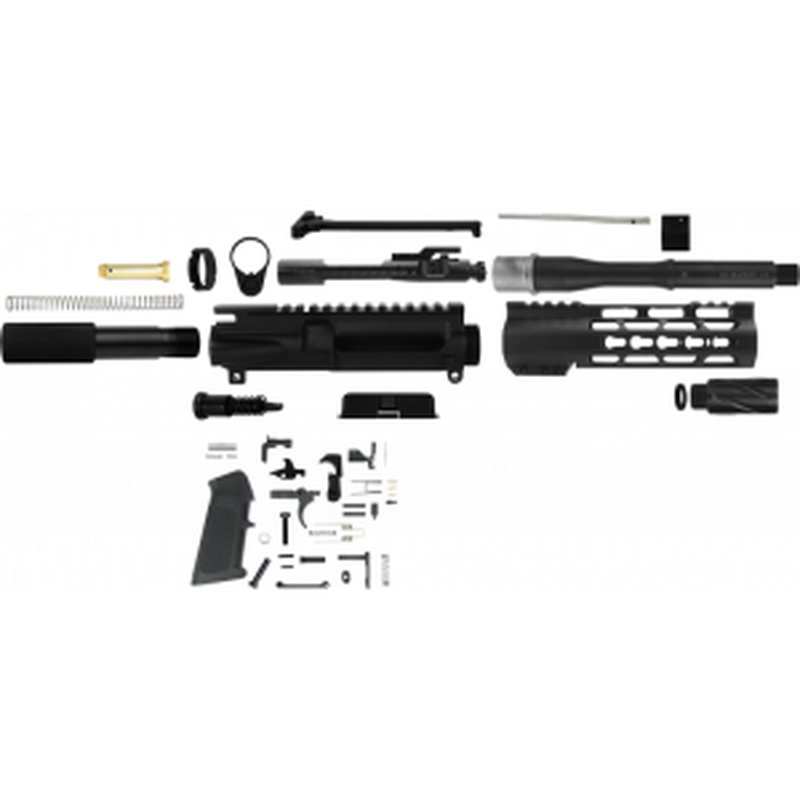 TacFire SSPK300LPK7K AR-15 Pistol Build Kit KeyMod 300 Blackout Black Steel