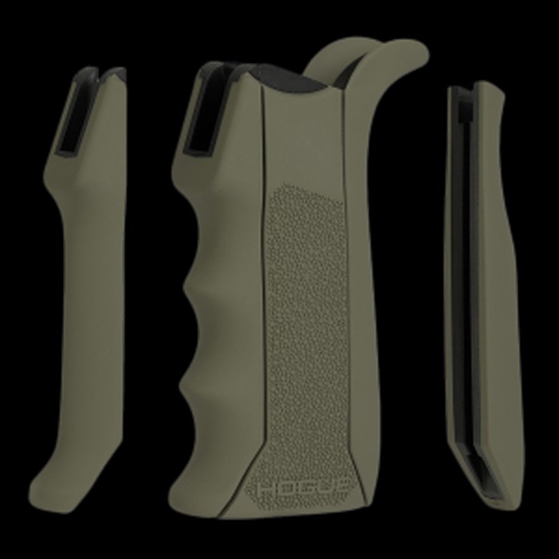 Hogue 13041 AR-15 Grip Olive Drab Modular Overmold Textured Finger Grooves