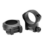 Warne Mountain Tech 34mm High Picatinny Scope Rings Matte Black