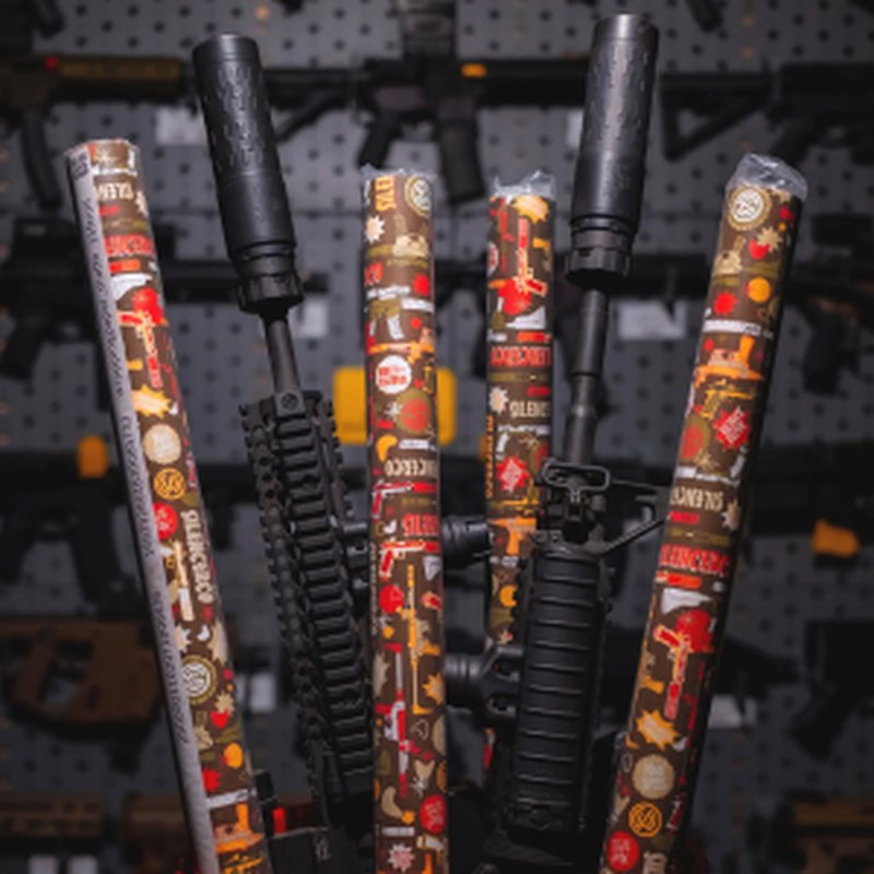 SilencerCo Wrapping Paper Themed Gift Wrap Limited Matte Finish
