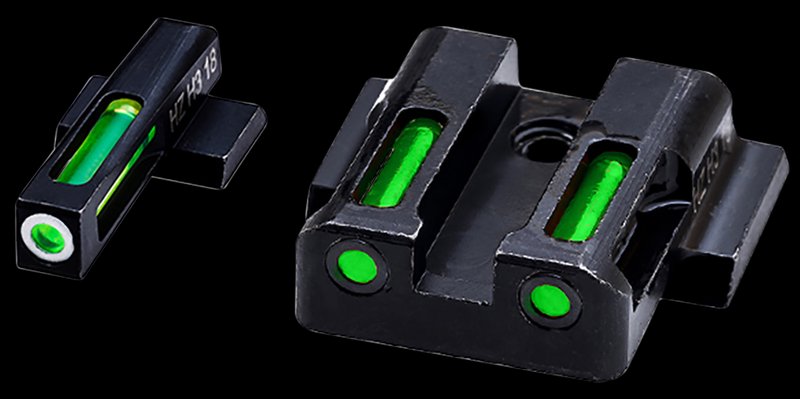 HIVIZ LiteWave H3 Sight Set M&P Shield Tritium Fiber Optic Green