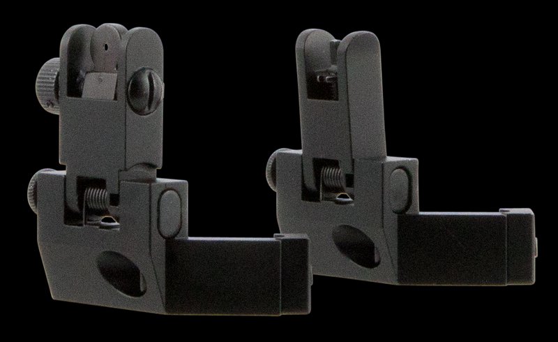 TacFire 45 Degree Flip Up Iron Sights AR-15 Black Anodized