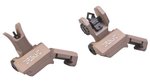 Troy Offset Deployable Front and Rear Sight AR-15/M4 Flat Dark Earth
