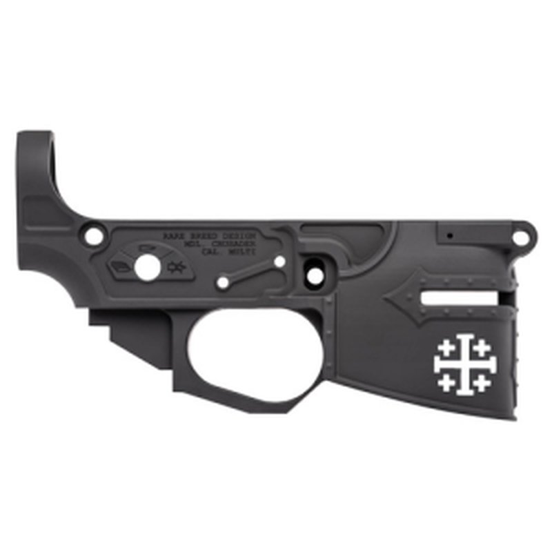 SPIKES TACTICAL Rare Breed Crusader Stripped Lower Recvr Blk AR15