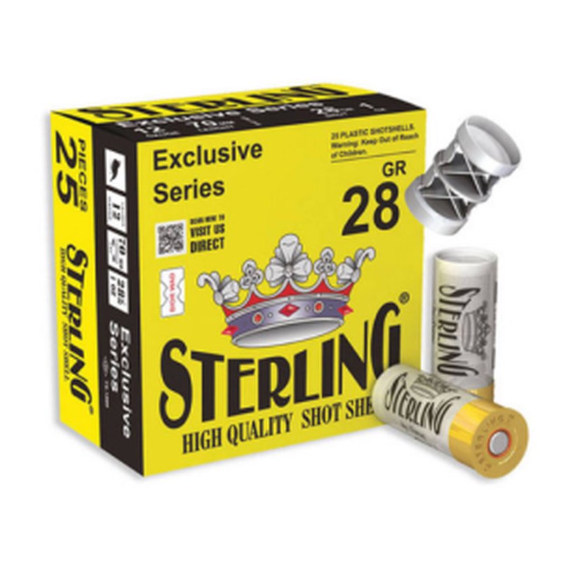 Sterling Exclusive 12 Gauge Shotshell Ammunition 2 3/4 Inch 1280 FPS 1 Oz #7 Shot