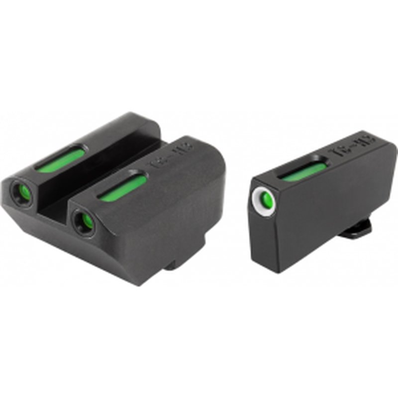 TruGlo TFX High Suppressor Height Night Sights for Glock Green