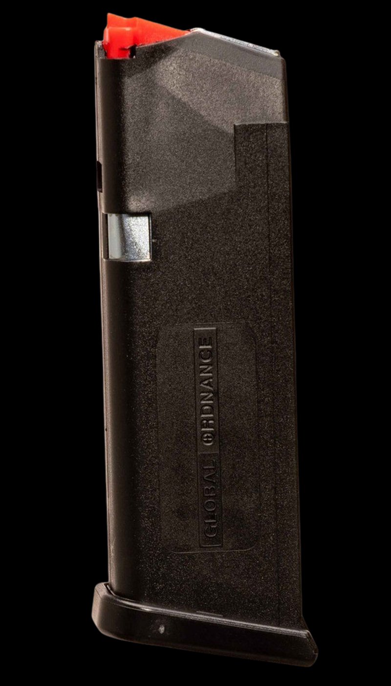 Global Ordnance Glock-Style 15 Round 9mm Luger Magazine Polymer/Steel Black