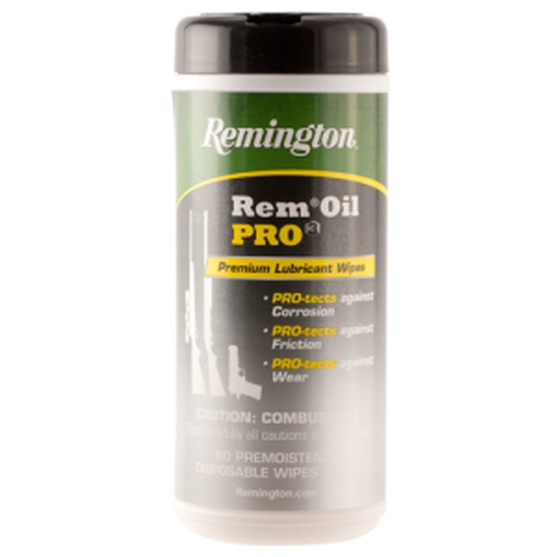 Remington Pro3 Premium Lubricant Wipes 60ct Canister (Pop-Up) 18922