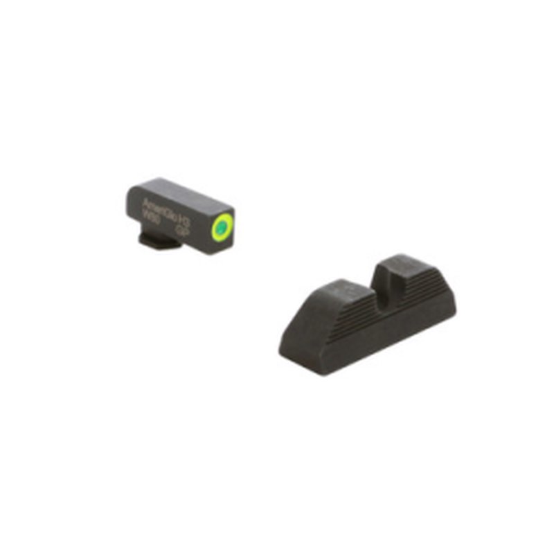 AmeriGlo Protector Night Sights Glock Gen 5 9mm/.40 Green Front Black Rear