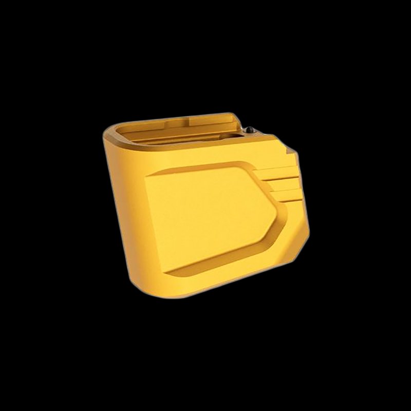 Tyrant CNC TDG48MAGEXGOLD Glock 43X/48 Gold Magazine Extension (+4 Extended Base Pad)