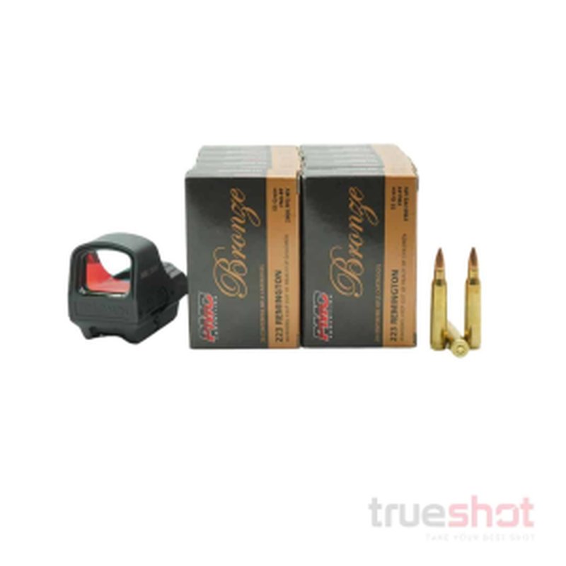 Holosun 510C Red Dot Rifle Sight Bundle with 200 Rounds Ammo