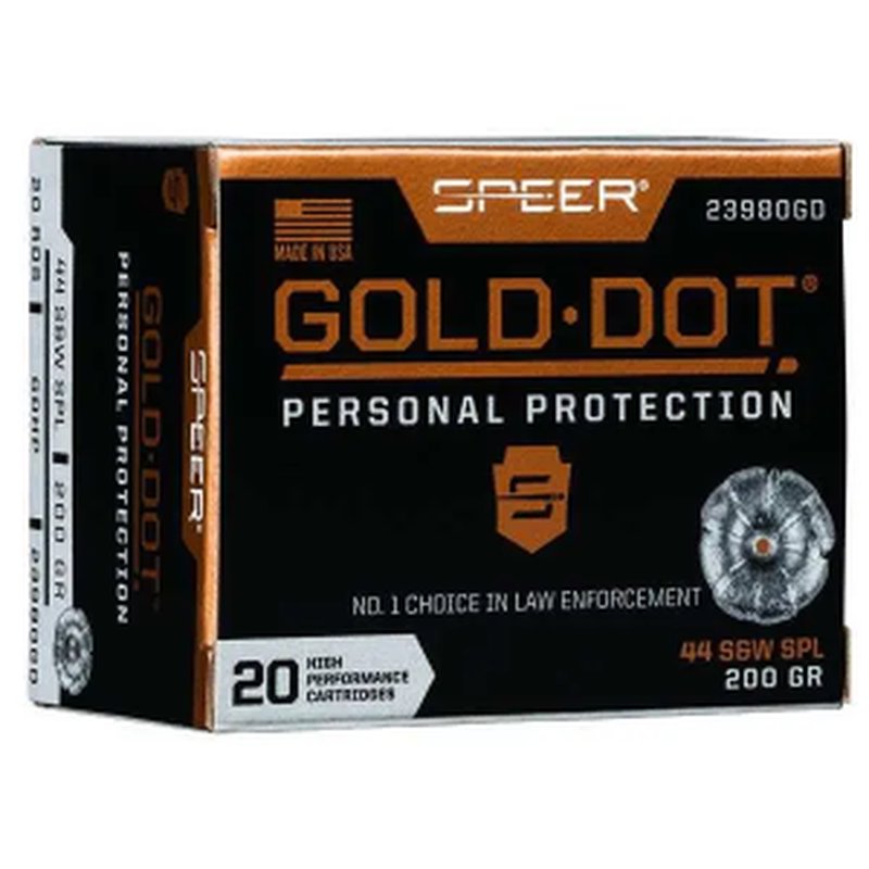 Speer Gold Dot Handgun Ammo 44 Spl. 200 gr. HP 20 rd.