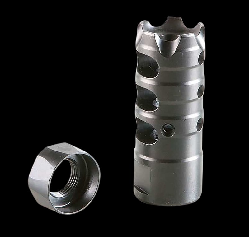 Patriot Ordnance Factory Triple Port Muzzle Brake 5/8x24 Black Nitride .308 Win / 7.62 NATO