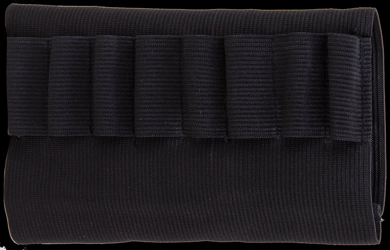 Bulldog Cordura Rifle Buttstock Ammo Carrier 8-Round Black WBSR