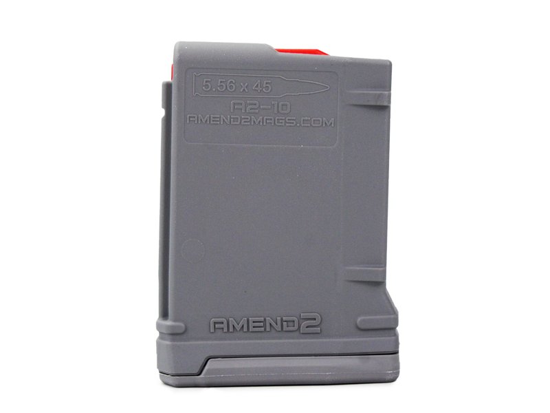 Amend2 MOD-2 AR-15 Magazine 10 Round 223/5.56/300 Blackout Gray Polymer