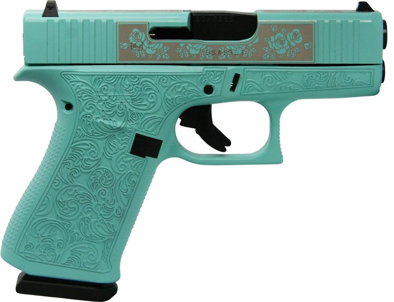 Glock G43X Gen 5 9mm Slimline Frame Tiffany Blue Finish