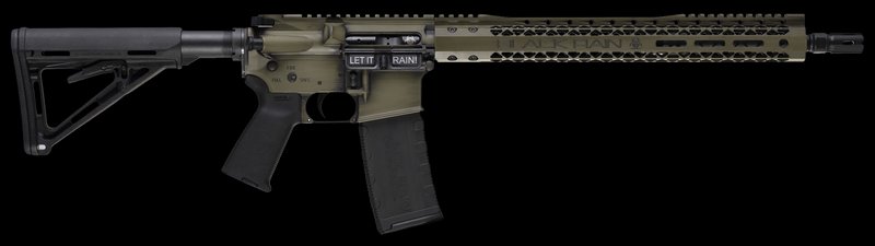 Black Rain Ordnance Spec 15+ 5.56 Rifle BROWTPBGB Green Battle Worn
