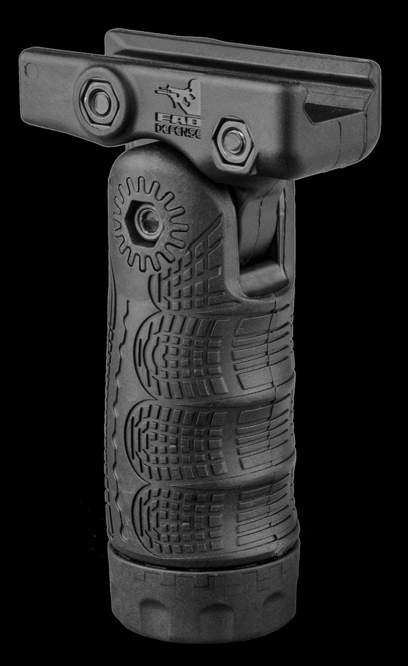 Fab Defense T-FL Vertical Folding Foregrip 7-Position Black Polymer Picatinny FXTFL
