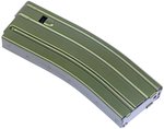 Guntec USA AR-15 Magazine 5.56 NATO 30 Round Anodized Green Anti-Tilt Follower
