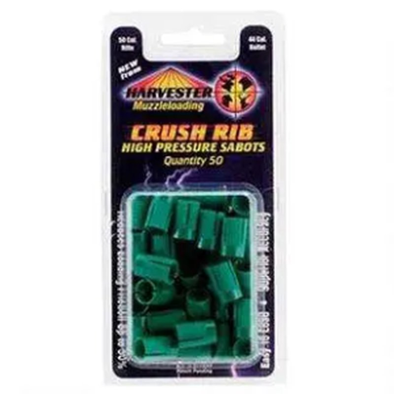 Harvester Sabot 50 Cal for 44 Cal Bullets - 50 Pack Crushed Rib