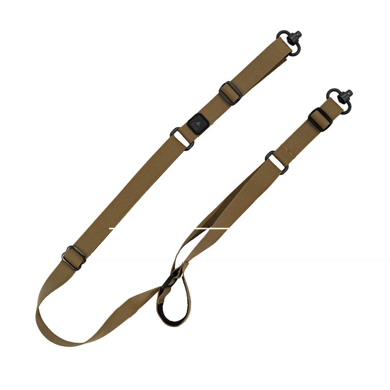 GrovTec Quick Slide 2-Point Sabre Sling Coyote Brown Push-Button Swivels