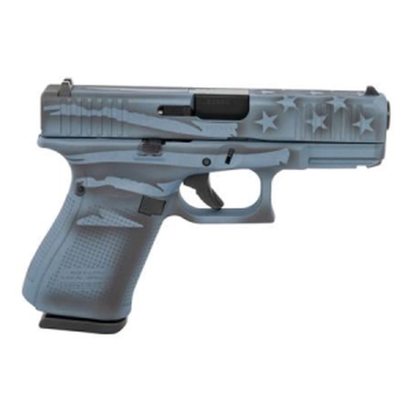 Glock G23 Gen5 Compact 40 S&W Pistol Blue Titanium Flag Cerakote