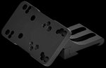 Warne 6110ML Red-Dot Riser 45 Degree Offset Reflex Black Anodized Left Hand