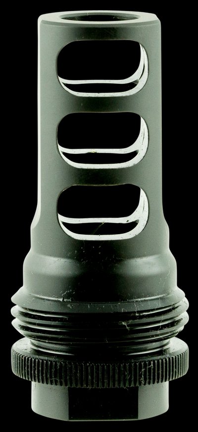 SilencerCo AC1557 ASR Muzzle Brake 5/8-32 TPI Black Steel .458 Cal