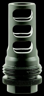 SilencerCo AC1557 ASR Muzzle Brake 5/8-32 TPI Black Steel .458 Cal