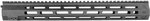 Mission First Tactical Extreme Duty Free-Float M-LOK Handguard 15in Black TMEXD-MHG-15