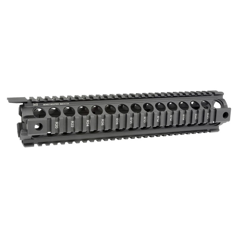 Midwest Industries Gen 2 Rifle-Length Two-Piece Drop-In Quad Rail Handguard MCTAR-19G2