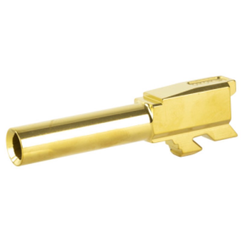 Zaffiri Precision Glock 43 / 43X Match Barrel Flush & Crown TiN Gold