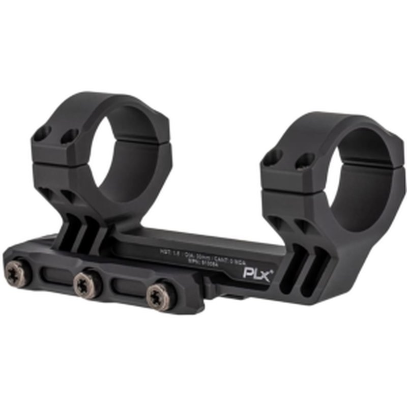 Primary Arms PLx 1-Piece Cantilever Picatinny Scope Mount 30mm Rings Matte Black 1.5" High