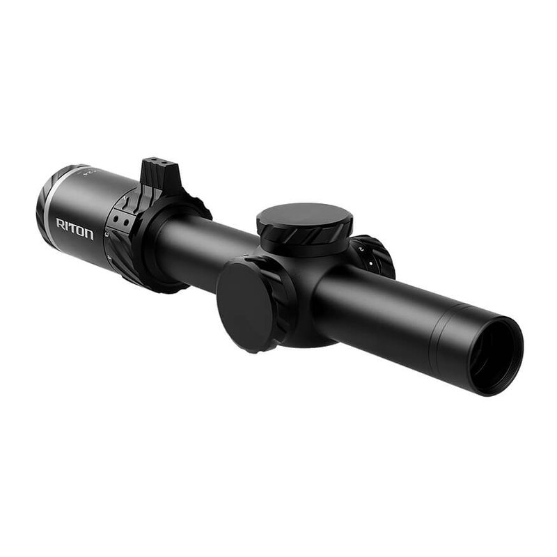 Riton 3T18ASIBLK2 3 Tactix 1-8x24 Illuminated OT Reticle 30mm Black Scope